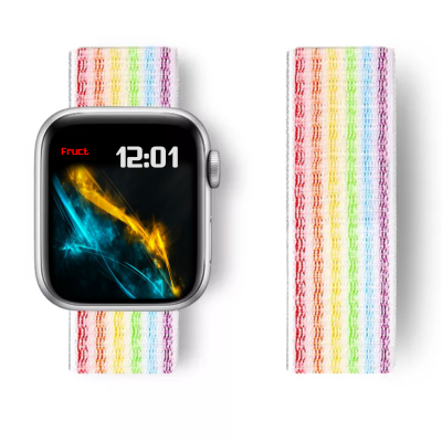 Нейлоновый ремешок Fruct Sport Loop Band для Apple Watch 38/40/41 mm Random Stripes Multicolor