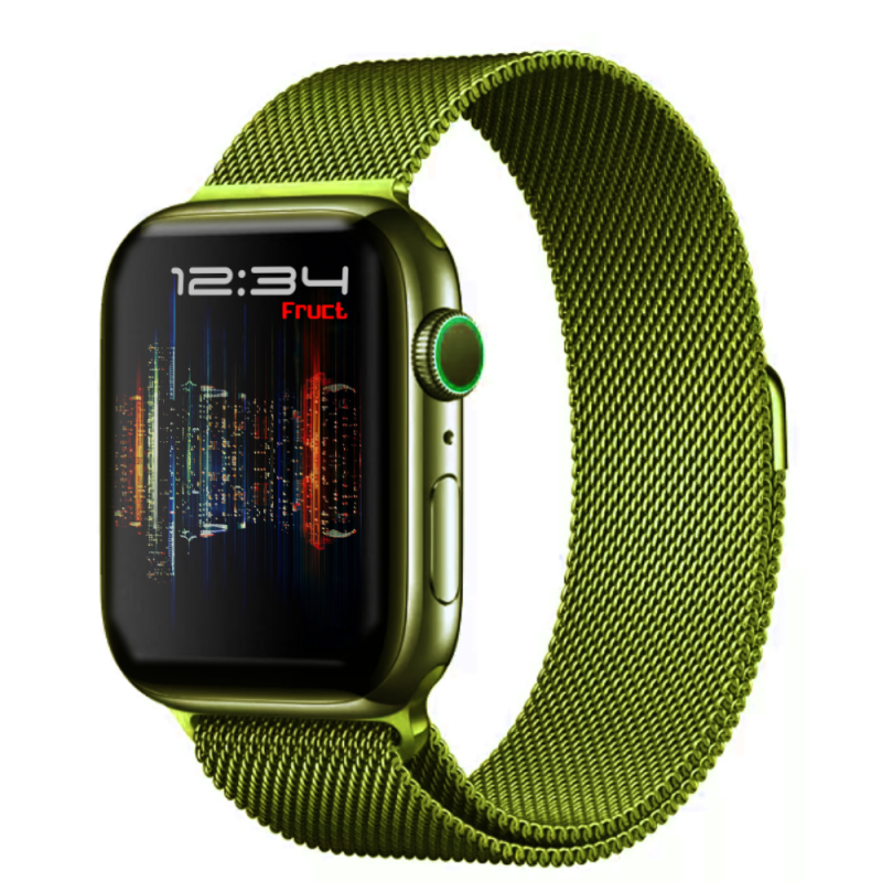 Металлический ремешок Fruct Milanese Loop Band для Apple Watch 38/40/41 mm Green