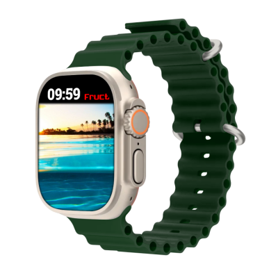 Силиконовый ремешок Fruct Ocean для Apple Watch 42/44/45/49 mm Green