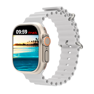 Силиконовый ремешок Fruct Ocean для Apple Watch 42/44/45/46/49 mm White