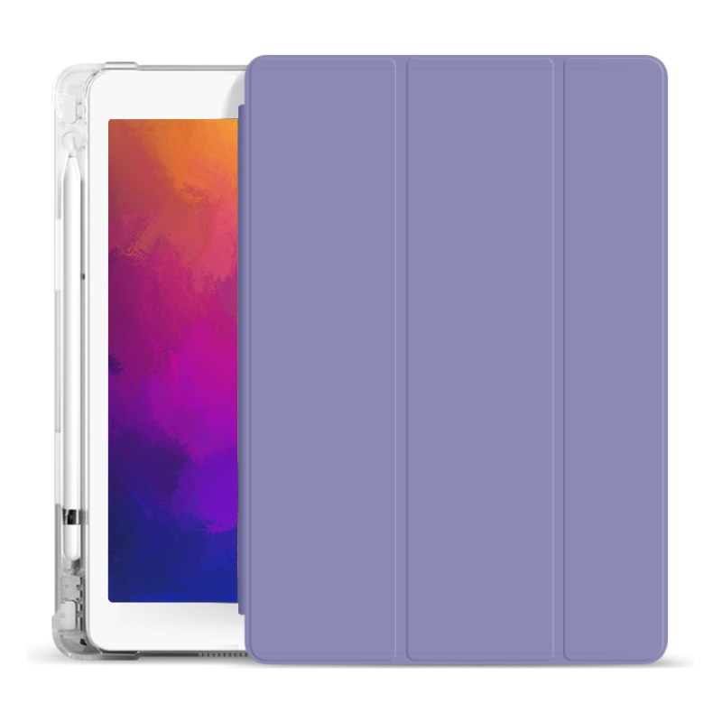 Силиконовый чехол Fruct Protect Plus для iPad 10.2 2019/2020/2021/2022 Противоударный с держателем для стилуса Фиолетовый