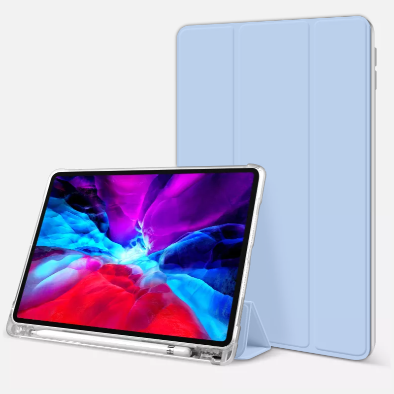 Силиконовый чехол Fruct Protect Plus для iPad Pro 11 2020-21 Противоударный с держателем для стилуса Голубой