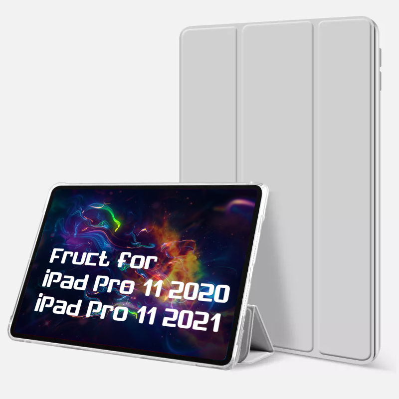 Силиконовый чехол Fruct Protect для iPad Pro 11 2018-22 Противоударный Серый