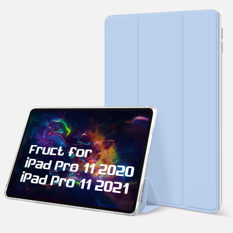 Силиконовый чехол Fruct Protect для iPad Pro 11 2018-22 Противоударный Голубой