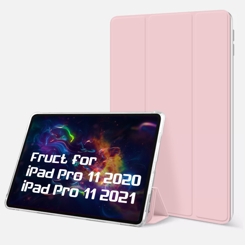 Силиконовый чехол Fruct Protect для iPad Pro 11 2018-22 Противоударный Розовый