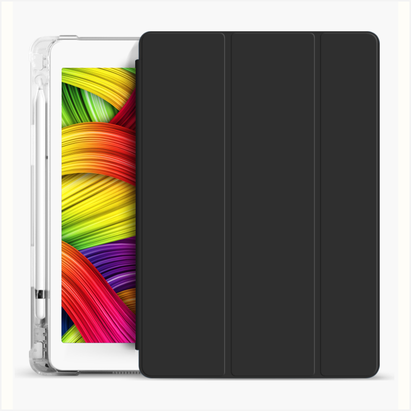 Силиконовый чехол Fruct Protect Plus для iPad 9.7 (2017-2018) Противоударный с держателем для стилуса Черный