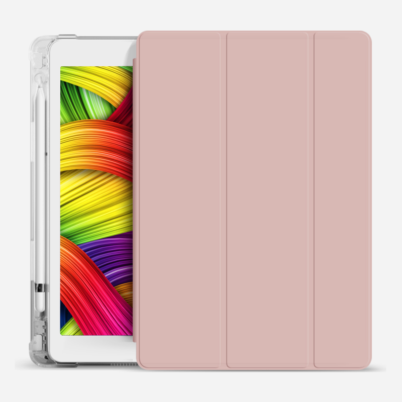 Силиконовый чехол Fruct Protect Plus для iPad 9.7 (2017-2018) Противоударный с держателем для стилуса Розовый