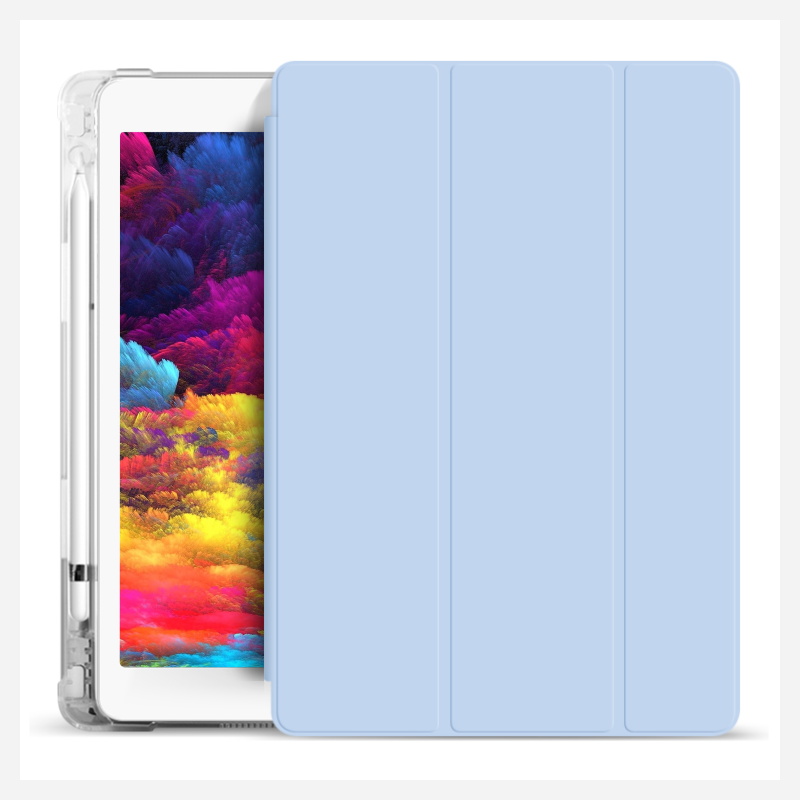 Силиконовый чехол Fruct Protect Plus для iPad Air 4/Air 5 10.9 2020-22 Противоударный с держателем для стилуса Голубой
