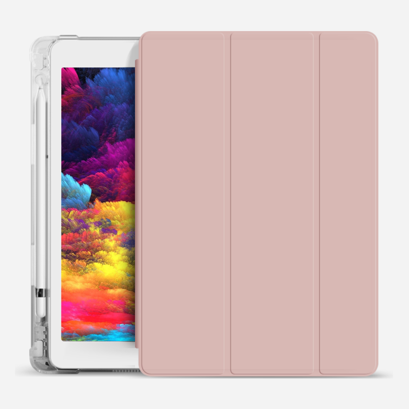 Силиконовый чехол Fruct Protect Plus для iPad Air 4/Air 5 10.9 2020-22 Противоударный с держателем для стилуса Розовый