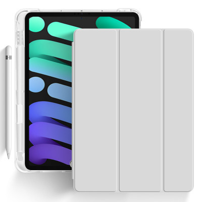 Силиконовый чехол Fruct Protect Plus для iPad Mini 6 2021 Противоударный с держателем для стилуса Серый