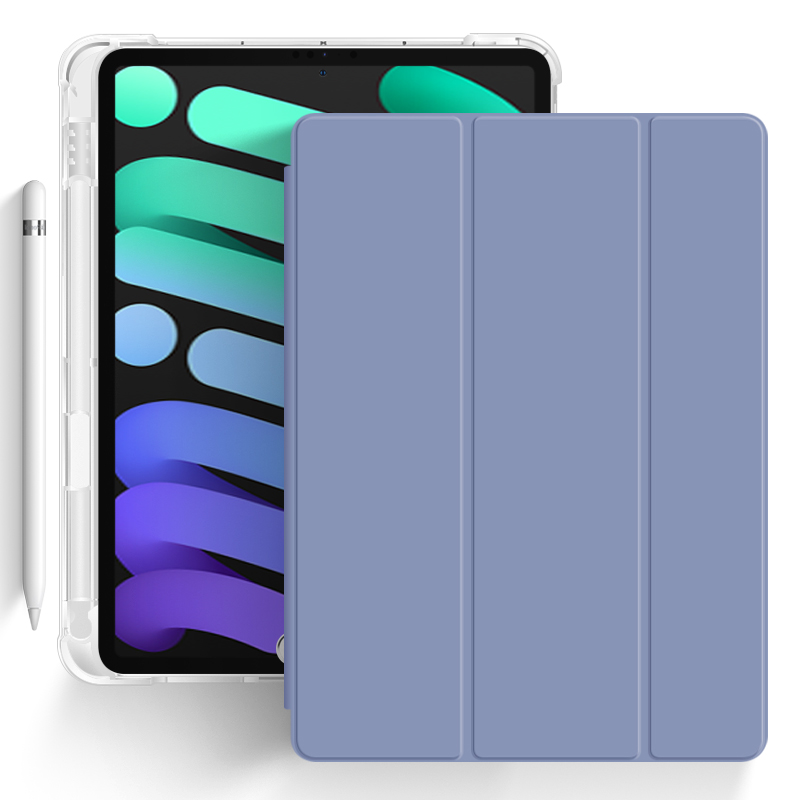 Силиконовый чехол Fruct Protect Plus для iPad Mini 6 2021 Противоударный с держателем для стилуса Фиолетовый