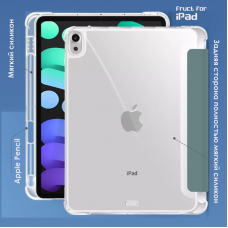 Силиконовый чехол Fruct Protect Plus для iPad Mini 6 2021 Противоударный с держателем для стилуса Темно-зеленый