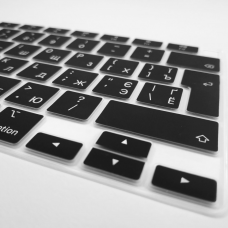 Накладка на клавиатуру Fruct для MacBook Air 13 2020/MacBook Air 13 M1 (2021) EU Черная Украинские буквы 