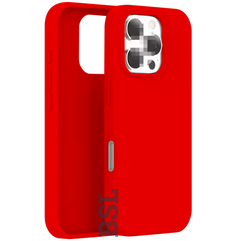 Силиконовый чехол для iPhone 16 Pro Max Fruct Silicon Case Full Cover Red