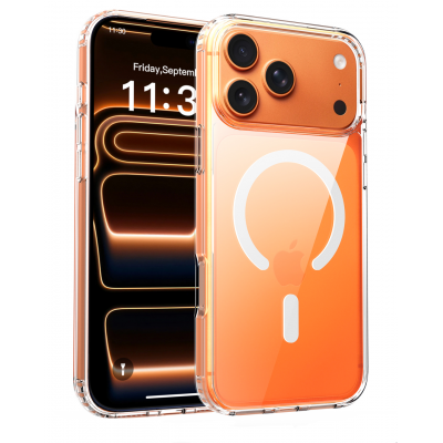 Противоударный чехол для iPhone 17 Air c Magsafe IPAKY Comely Series Прозрачный 
