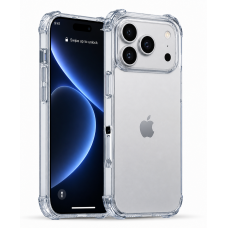 Противоударный чехол для iPhone 17 Pro IPAKY Crystal Series с бортиками Прозрачный 