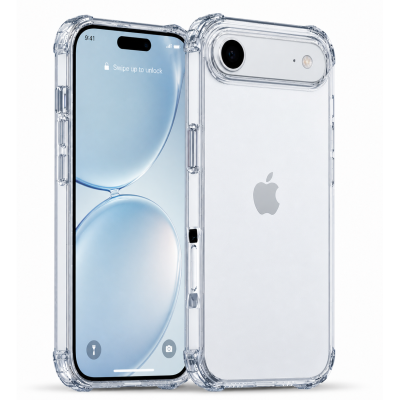 Противоударный чехол для iPhone 17 Air IPAKY Crystal Series с бортиками Прозрачный 