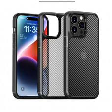 Противоударный чехол Ipaky Carbon Series для iPhone 15 Black