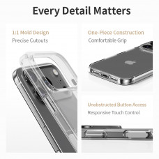 Чехол для iPhone 17 Pro Rock Crystal Shield Transparent Protection Case Прозрачный 