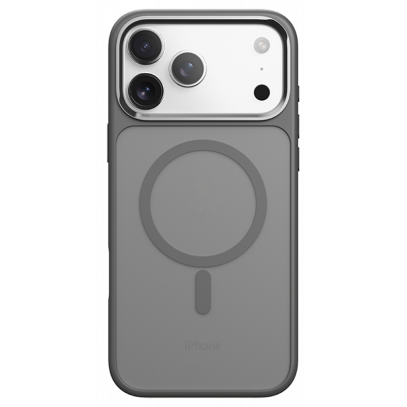 Чехол для iPhone 17 Pro c Magsafe Rock Guard Touch Magnetic Protection Case (Metal Lens Frame) Grey 