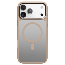 Чехол для iPhone 17 Pro Max c Magsafe Rock Guard Touch Magnetic Protection Case (Metal Lens Frame) Beige 