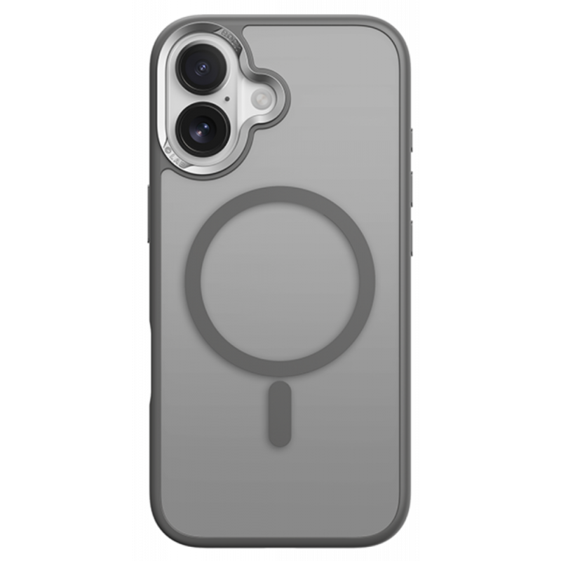 Чехол для iPhone 17 c Magsafe Rock Guard Touch Magnetic Protection Case (Metal Lens Frame) Grey 