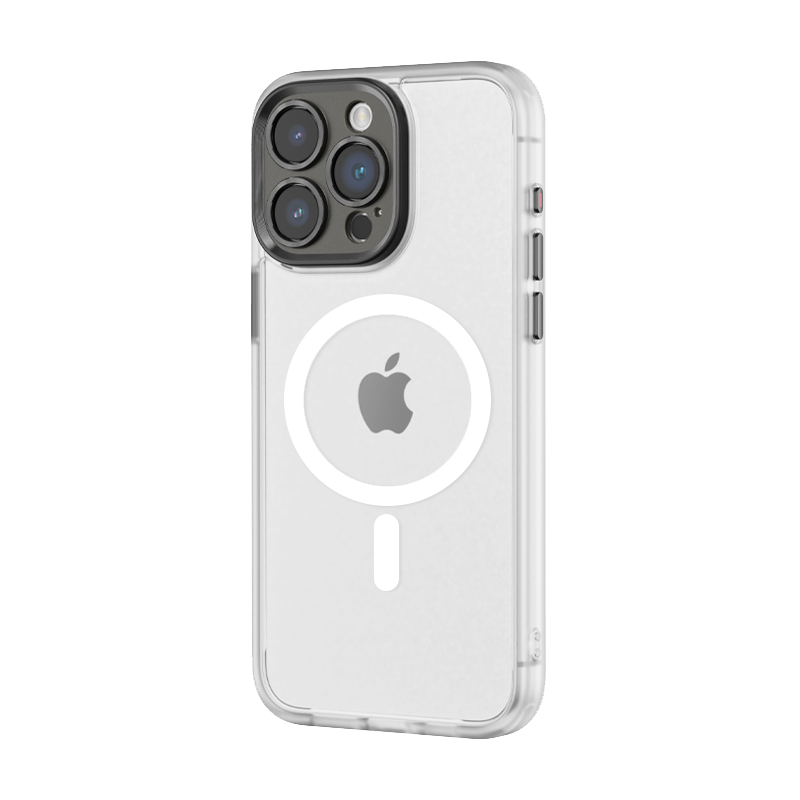 Чехол для iPhone 15 Pro c Magsafe Rock Guard Touch Series матовый с закрытой камерой White