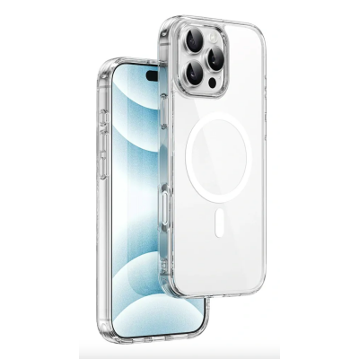 Чехол WIWU для iPhone 16 Magnetic iShield Pro c Magsafe Прозрачный