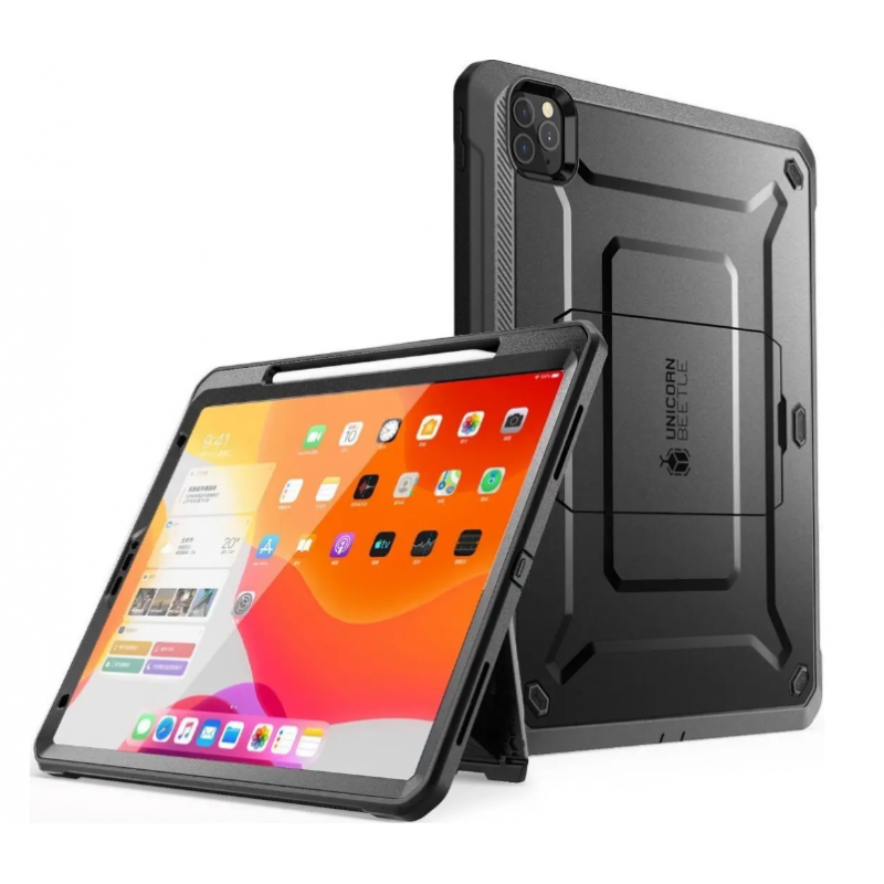 Противоударный чехол-книжка с защитой экрана SUPCASE UB Pro Full Body Case for iPad Pro 11 (2018 | 2020 | 2021 | 2022) - Black