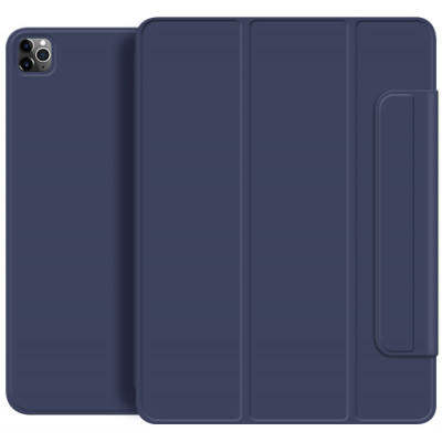 Магнитный силиконовый чехол-книжка STR Buckles Magnetic Case for iPad Air 4 / Air 5 10.9 (2020-22 M1) Темно-синий