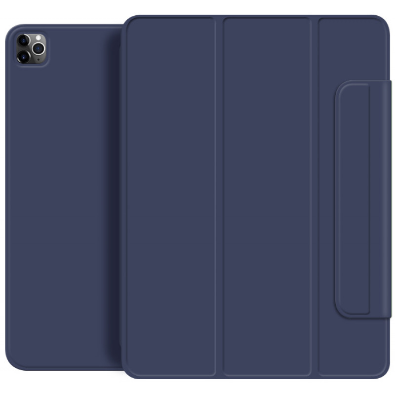 Магнитный силиконовый чехол-книжка STR Buckles Magnetic Case for iPad Air 4 / Air 5 10.9 (2020-22 M1) Темно-синий