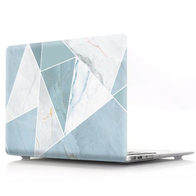 Накладка STR Pattern Hard Shell Case для MacBook Pro 13 (2016-2022 M2) Мрамор Голубой