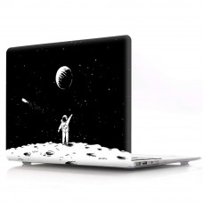 Накладка STR Pattern Hard Shell Case for MacBook Air 13 (2018-2020) Темный цветной Астронавт