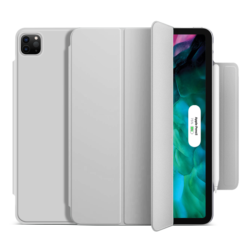 Чехол STR Buckles Магнитный для iPad Pro 12.9 (2018 | 2020 | 2021 | 2022) Серый