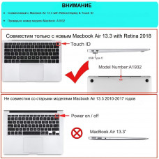 Накладка STR Матовый Тонкий Hard Shell для MacBook Air 13 (2018-2020) Фиолетовый