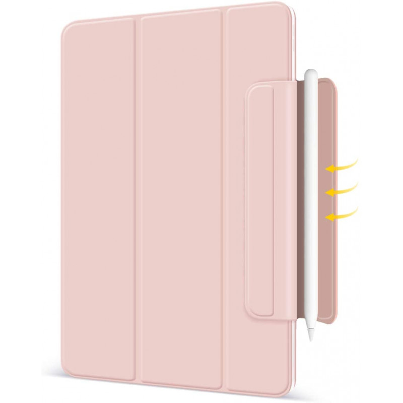 Магнитный силиконовый чехол-книжка STR Buckles Magnetic Case for iPad Air 4 / Air 5 10.9 (2020-22 M1) Розовый