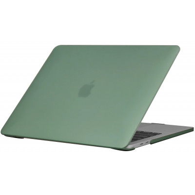 Накладка-чехол STR Matte Cream для MacBook Pro 13 (2016-2022 M2) Темно-зеленый