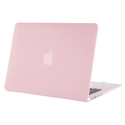 Пластиковый матовый чехол-накладка STR Matte Hard Shell Case for MacBook Air 13 (2012-2017) Розовый