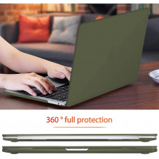 Накладка STR Матовая Кремовая Hard Shell Case для MacBook Pro 16 (2019) Зеленая