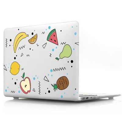 Накладка STR Pattern Hard Shell Case for MacBook Air 13 (2018-2021 M1) Светлый цветной Фрукты