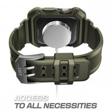 Ремешок с чехлом SUPCASE UB Pro Case for Apple Watch Series 4/5/6/SE (40mm) - Dark Green (SUP-AW40-UBPRO-DG)