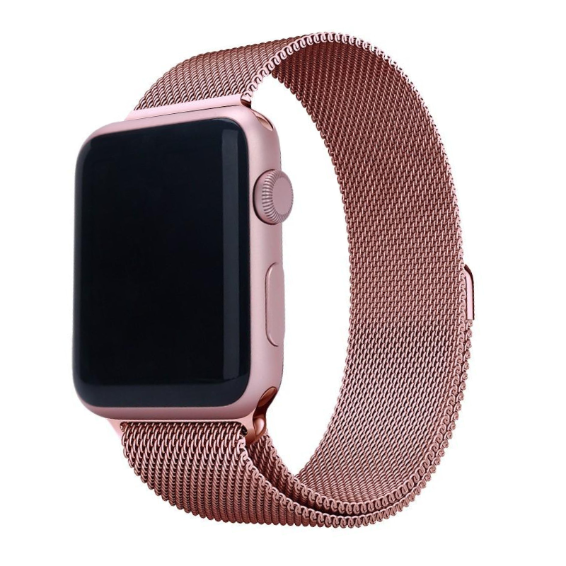 Ремешок STR Milanese Loop Band for Apple Watch 49/45/44/42 mm Rose Gold