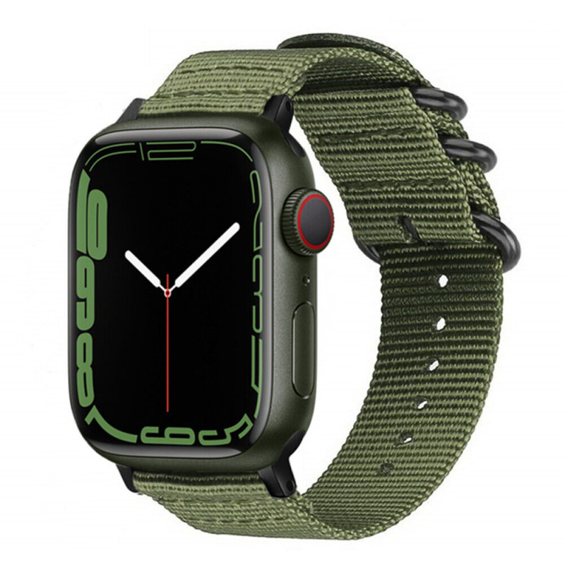 Нейлоновый ремешок STR Military Nylon Strap для Apple Watch 49/42/44/45 mm - Army Green