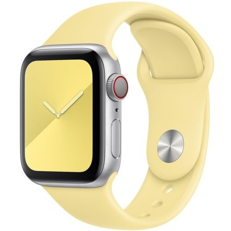 Силиконовый спортивный ремешок STR Sport Band для Apple Watch 49/42/44/45 mm (S/M) - Lemon Yellow