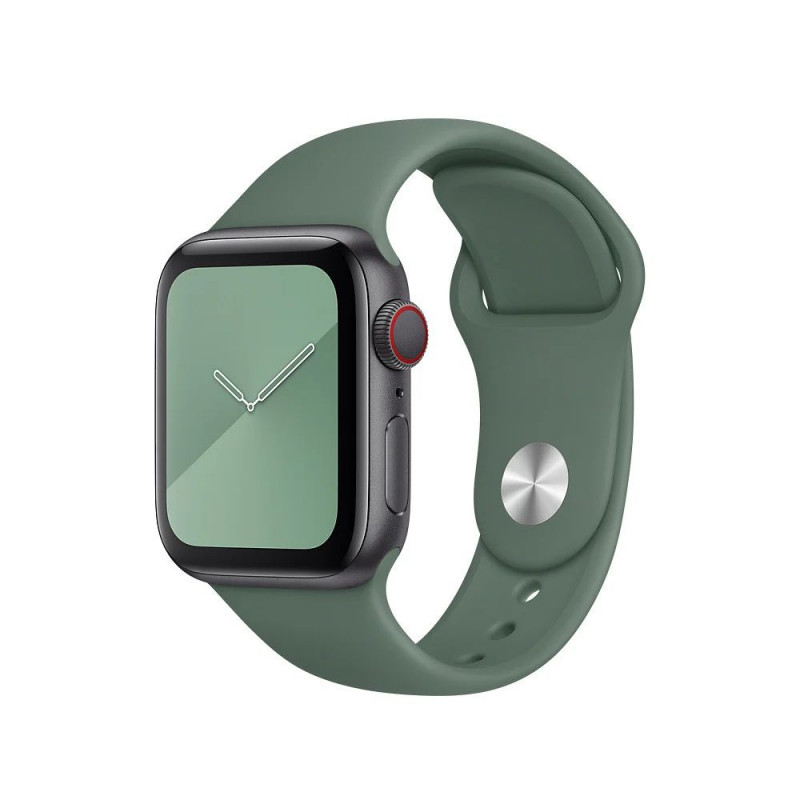 Силиконовый спортивный ремешок STR Sport Band для Apple Watch 38/40/41 mm (M/L) - Pine Needle Green