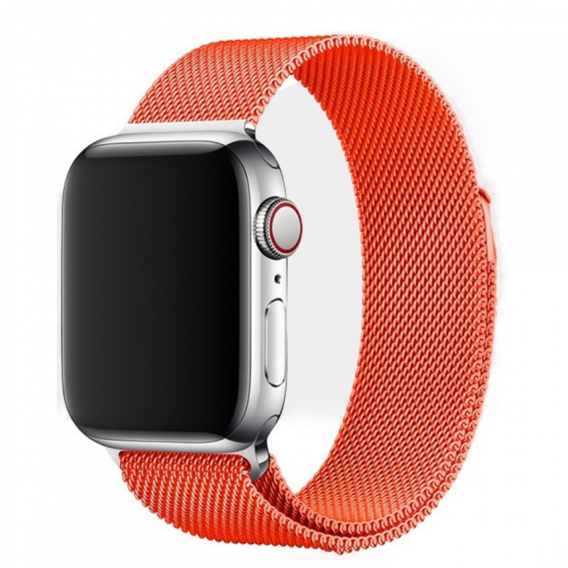 Ремешок STR Milanese Loop Band для Apple Watch 38/40/41 мм Orange