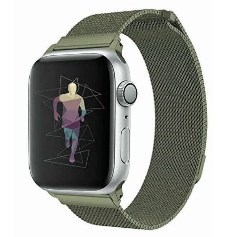 Ремешок STR Milanese Loop Band for Apple Watch 49/45/44/42 mm Pine Green