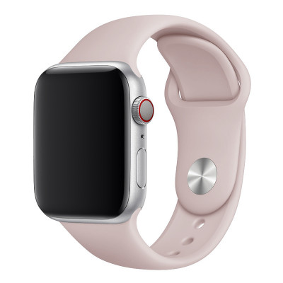 Силиконовый спортивный ремешок STR Sport Band для Apple Watch 38/40/41 mm (S/M) - Pink Sand