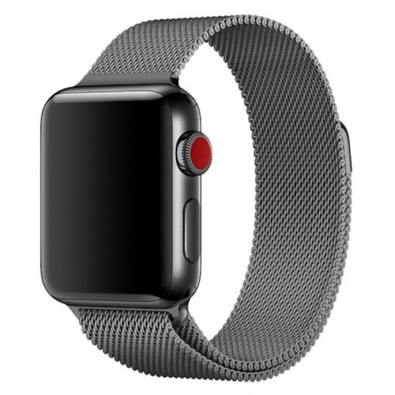 Ремешок STR Milanese Loop Band for Apple Watch 38/40/41 mm Space Grey