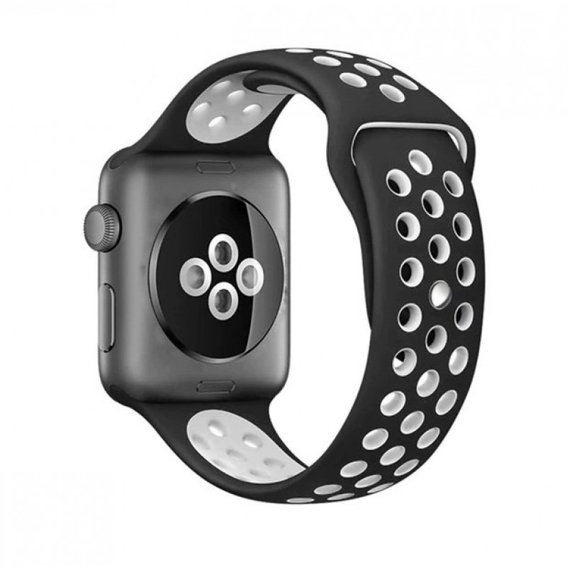 Ремешок STR Nike Sport Band for Apple Watch 38/40/41 mm Black/White